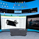 Several apps will give you a working environment in VR.